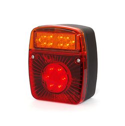 Multifunktionale LED-Rückleuchte mit Positions-, Brems-, Blink- und Kennzeichenbeleuchtung 99-0475 - War