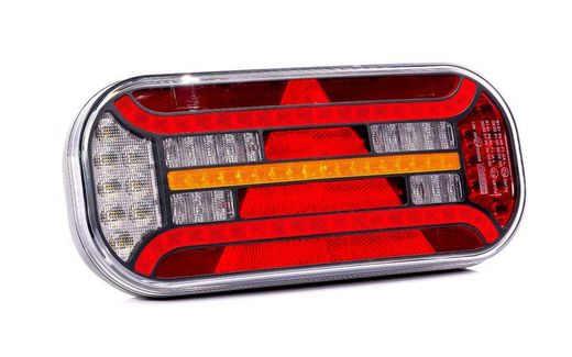 Luz traseira direita multifuncional com triângulo e indicador dinâmico FT-610PTLEDDI - Fristom