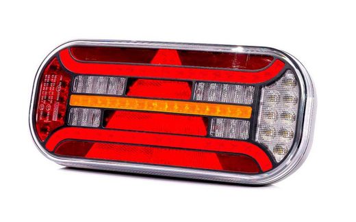 Piloto trasero multifunción izquierdo con triángulo e intermitente dinámico FT-610LTLEDDI - Fristom