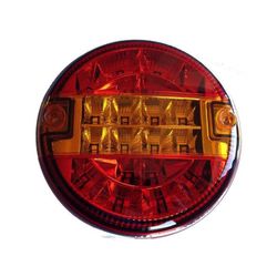 Runde LED-Rückleuchte mit Positions-, Brems- und Blinklicht 44-0909