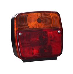 Gelb-rotes Rücklicht, 3 Lampen, 4 Funktionen