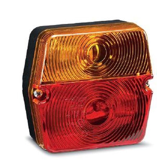 Piloto Trasero Ámbar/Rojo Con Luz De Matrícula