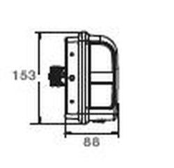 Fanale posteriore destro Europoint III Hybrid con luce targa