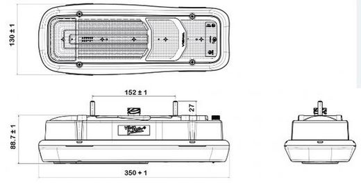Rechte Rückleuchte für Iveco Daily