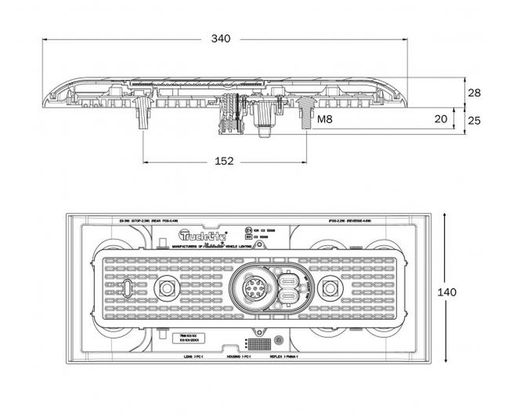 Piloto Trasero Derecho Led 5 Funciones