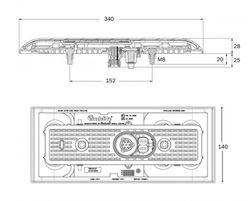 Rechtes hinteres LED-Licht mit 5 Funktionen
