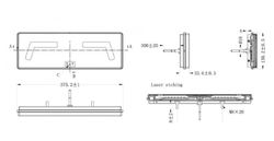 Piloto Trasero Derecho LED Efecto Neón Con Triángulo