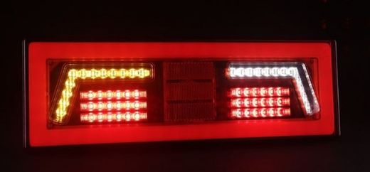Rechte hintere LED-Neon-Effektleuchte ohne Dreieck