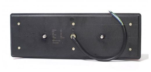 Rechte hintere LED-Neon-Effektleuchte ohne Dreieck