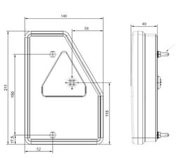 Multifunktions-LED-Rückleuchte rechts