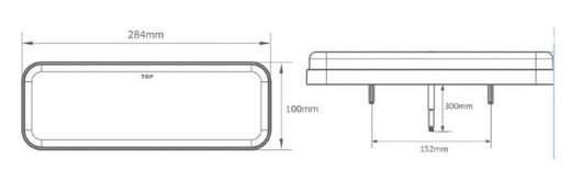 Rechtes hinteres LED-Licht ohne Dreieck