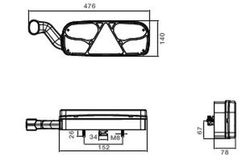 Linke Rückleuchte für Ecopoint 24V mit Hupe