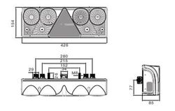 Linke Rückleuchte Europont II mit Kennzeichenbeleuchtung