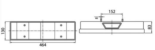 Linke Rückleuchte LC7 mit Iveco-Heckanschluss