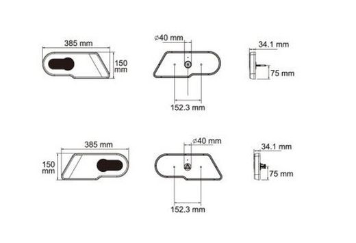 Piloto Trasero Izquierdo LED 6 Funciones