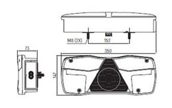 Piloto Trasero Izquierdo LED Con Marcador Lateral  7t Con Retroalarma