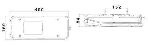 Fanale posteriore sinistro a LED LC11 Iveco