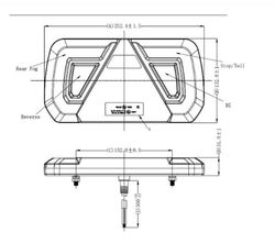 Multifunktions-LED-Anhängerleuchte links hinten