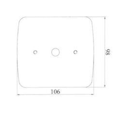 Weiße LED-Rückleuchte