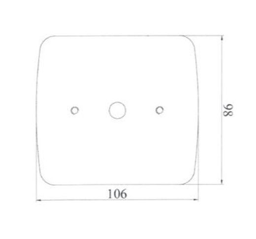 Weiße LED-Rückleuchte