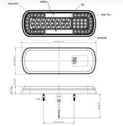 Feu arrière à LED avec clignotant dynamique