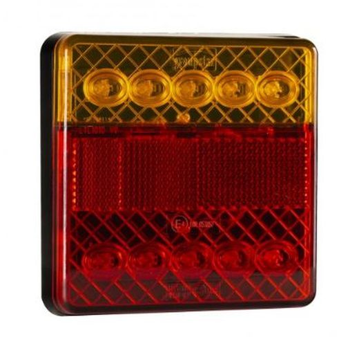 Piloto Trasero LED Cuadrado 10x10