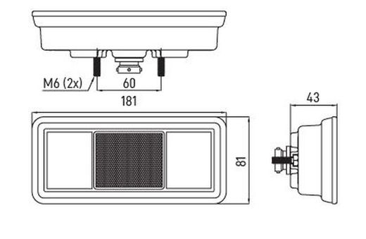 Piloto Trasero LED De 4 Funciones