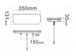 Rechtes LED-Rücklicht mit dynamischem Blinker und Dreiecksanzeige