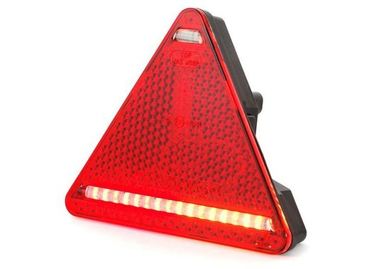 Lanterna traseira LED dinâmica triangular direita