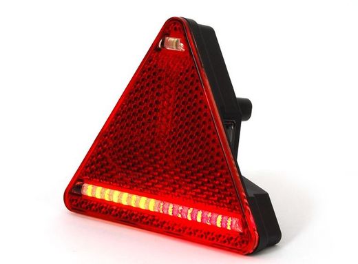 Luz traseira triangular LED dinâmica esquerda