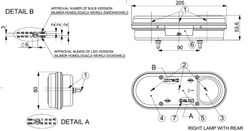 Luce posteriore multifunzione a LED sinistra