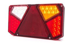Piloto trasero led universal derecho con luz de matrícula lateral