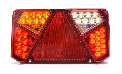 Piloto trasero led universal izquierdo con luz de matrícula lateral