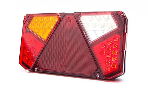 Piloto trasero led universal izquierdo con luz de matrícula lateral