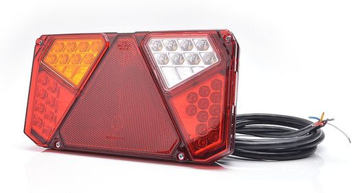 Piloto trasero led universal izquierdo con luz de matrícula lateral