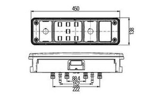 Piloto Trasero Multifunción Derecho Hibrido