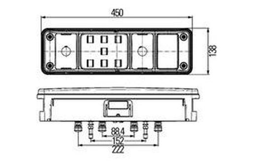 Piloto Trasero Multifunción Derecho Hibrido Con Cuerno