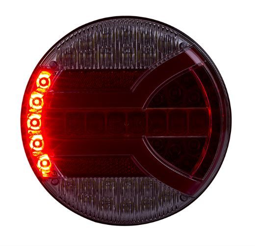 Multifunktionale LED-Rückleuchte mit dynamischem Rechts-/Links-Blinker