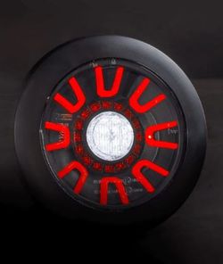 Multifunktions-LED-Rundrückleuchte mit 3 Funktionen