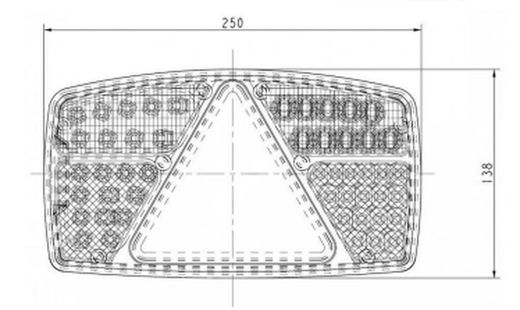Linke Multifunktions-Anhängerrückleuchte