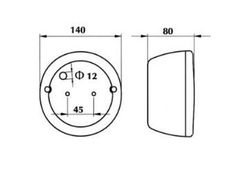 Rückleuchte vom Typ Hella