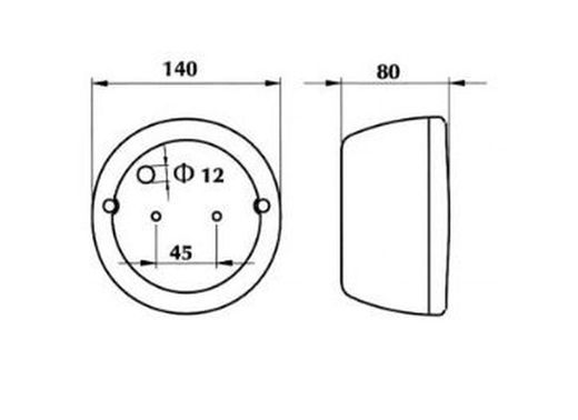 Rückleuchte vom Typ Hella
