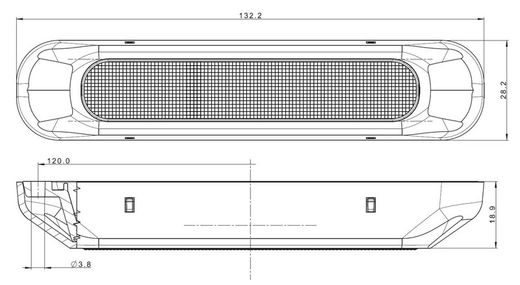 Feu arrière LED universel avec 3 fonctions