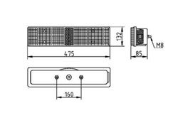 Linke Rückleuchte für Volvo FH-FL