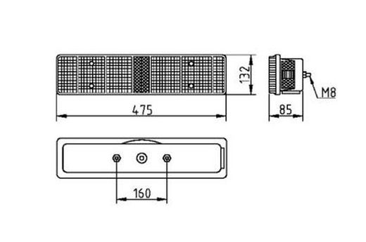 Linke Rückleuchte für Volvo FH-FL