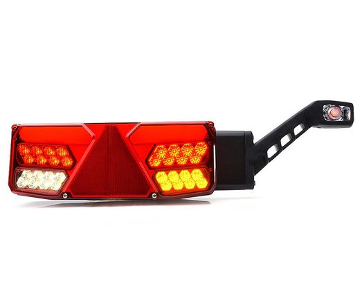 Piloto trasero LED derecho multifunción, cuerno y triángulo 99-1040 - Was