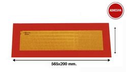 Placa corta adhesiva vehículo largo