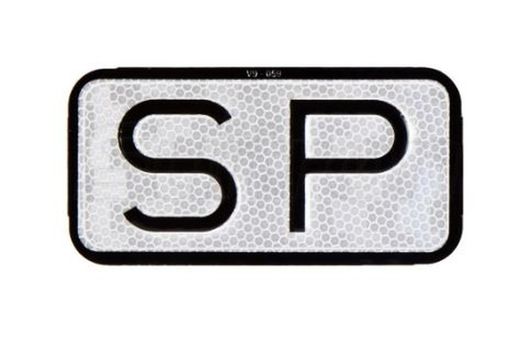 Placa indicadora de alumínio SP 75 x 15