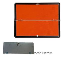Placa materias peligrosas plegable sin raya