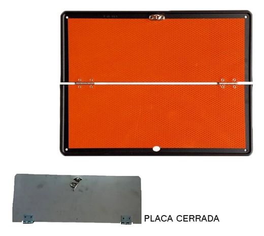 Placa de Materiais Perigosos Dobrável Sem Faixa